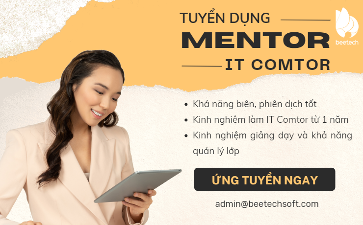 [Hot Job Tháng 3] Tuyển dụng giảng viên IT Comtor Tiếng Nhật